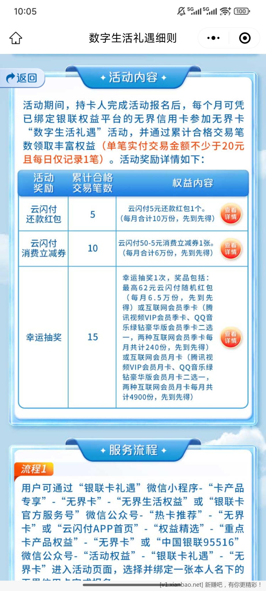 无界数字卡活动15元和一次抽奖